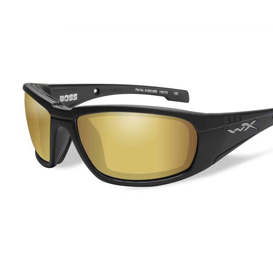 Wiley x Boss mirrored lens sunglasses for work.