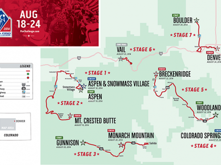 USA pro cycling challenge route