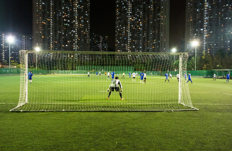 night time soccer